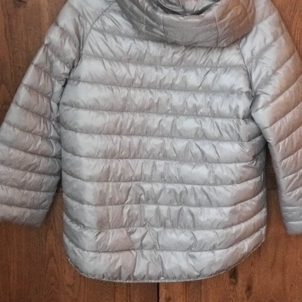 Maxazria Bcbg Silver Gray Packable Jacket M - image 3